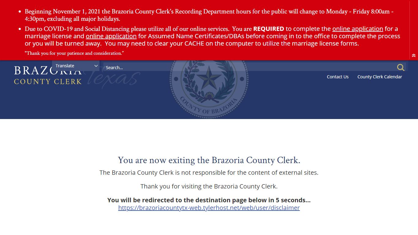 Search Real Property & Vital Records | Brazoria County Clerk